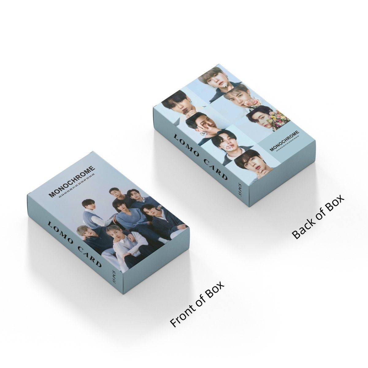 PHOTOCARDS BTS MONOCHROME 55 PÇS