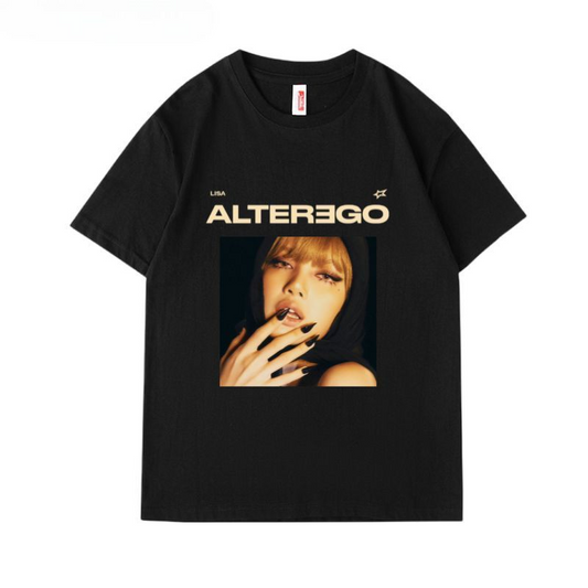CAMISETAS LISA (BLACKPINK) ALTER EGO 100% ALGODÃO