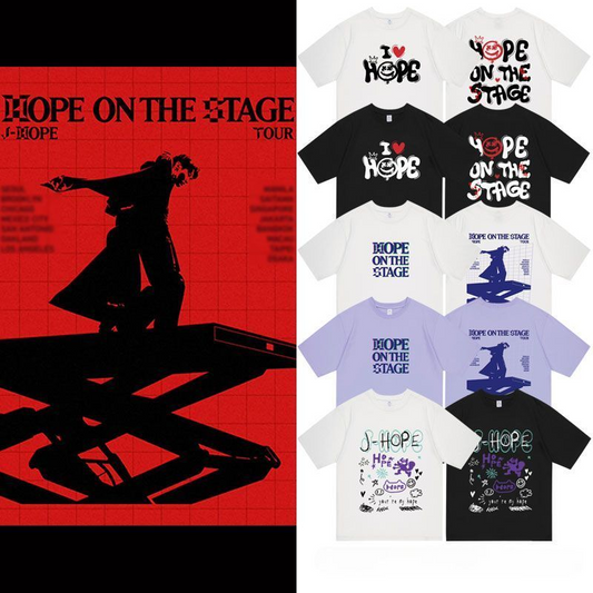 CAMISETAS JHOPE ON THE STAGE TOUR 100% ALGODÃO