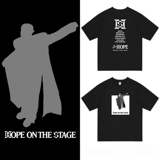 CAMISETA JHOPE ON THE STAGE TOUR 100% ALGODÃO