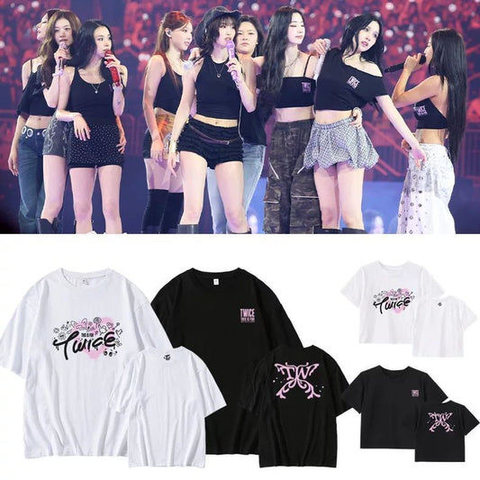 CAMISETAS E CROPPEDS TWICE THIS IS FOR 100% ALGODÃO