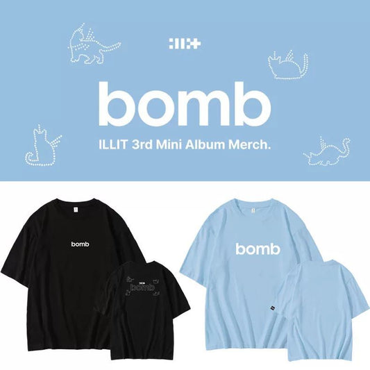 CAMISETAS ILLIT BOMB 100% ALGODÃO