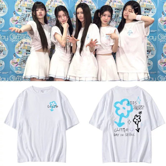 CAMISETA ILLIT 2025 GLITTER DAY 100% ALGODÃO