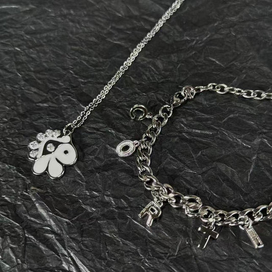 CONJUNTO COLAR CORTIS  + PULSEIRA CORTIS