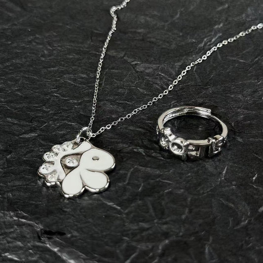 CONJUNTO COLAR CORTIS  + ANEL CORTIS