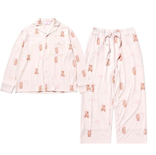 PIJAMAS JIN ESTAMPA DE URSO (Rosa/Menta)