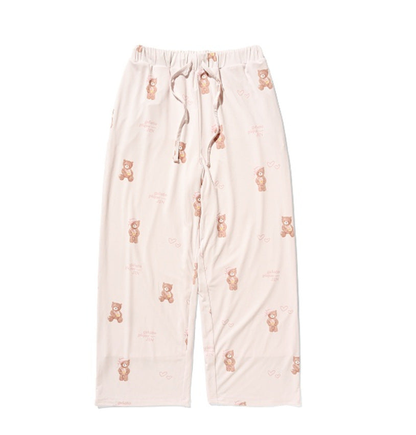 JIN BEAR PRINT PAJAMAS (Pink/Mint)