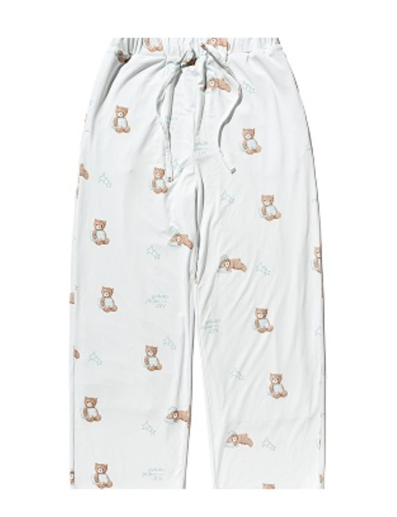 JIN BEAR PRINT PAJAMAS (Pink/Mint)