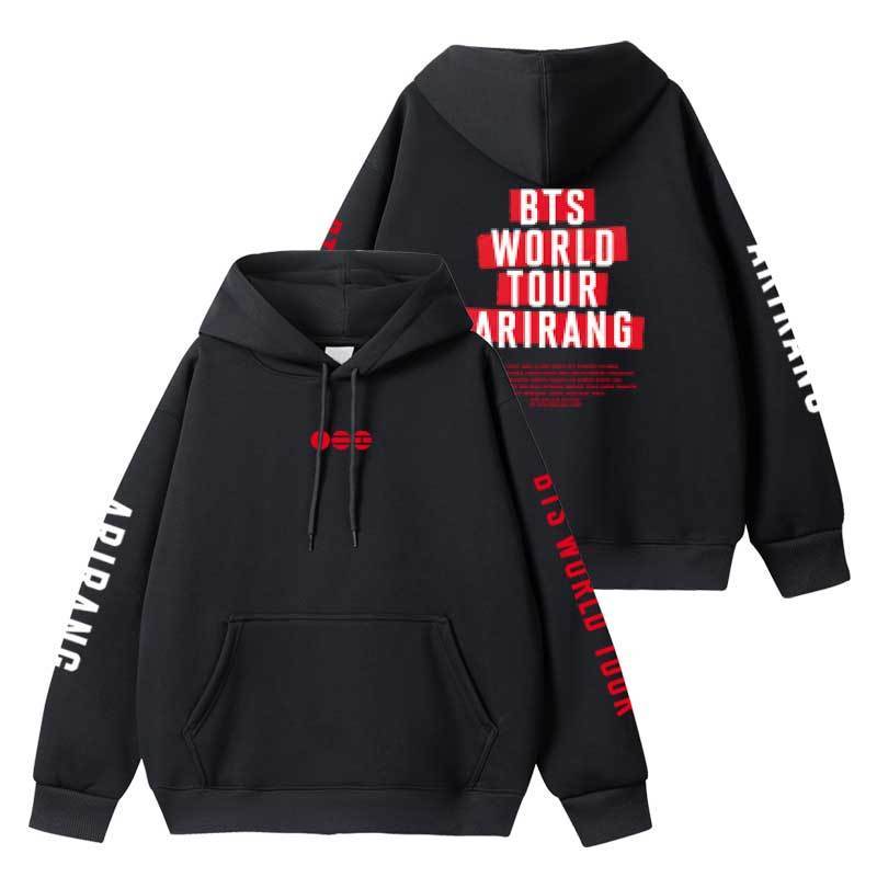 COLLEGE JACKET AND BTS TOUR 2026 SWEATSHIRT