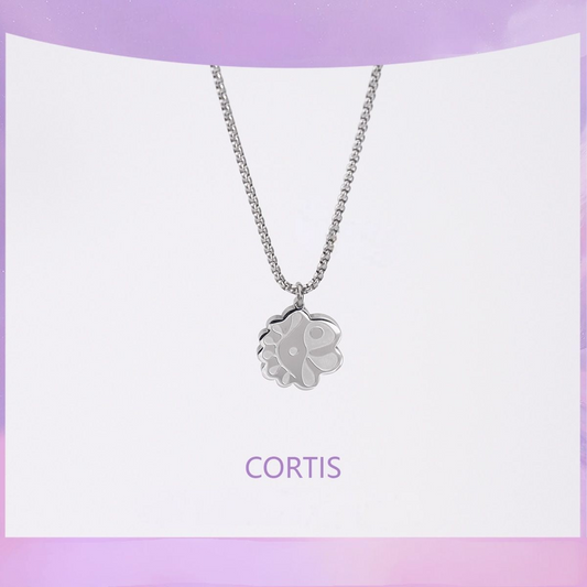COLAR CORTIS EM AÇO INOXIDÁVEL+ 3 PHOTOCARDS SORTIDOS