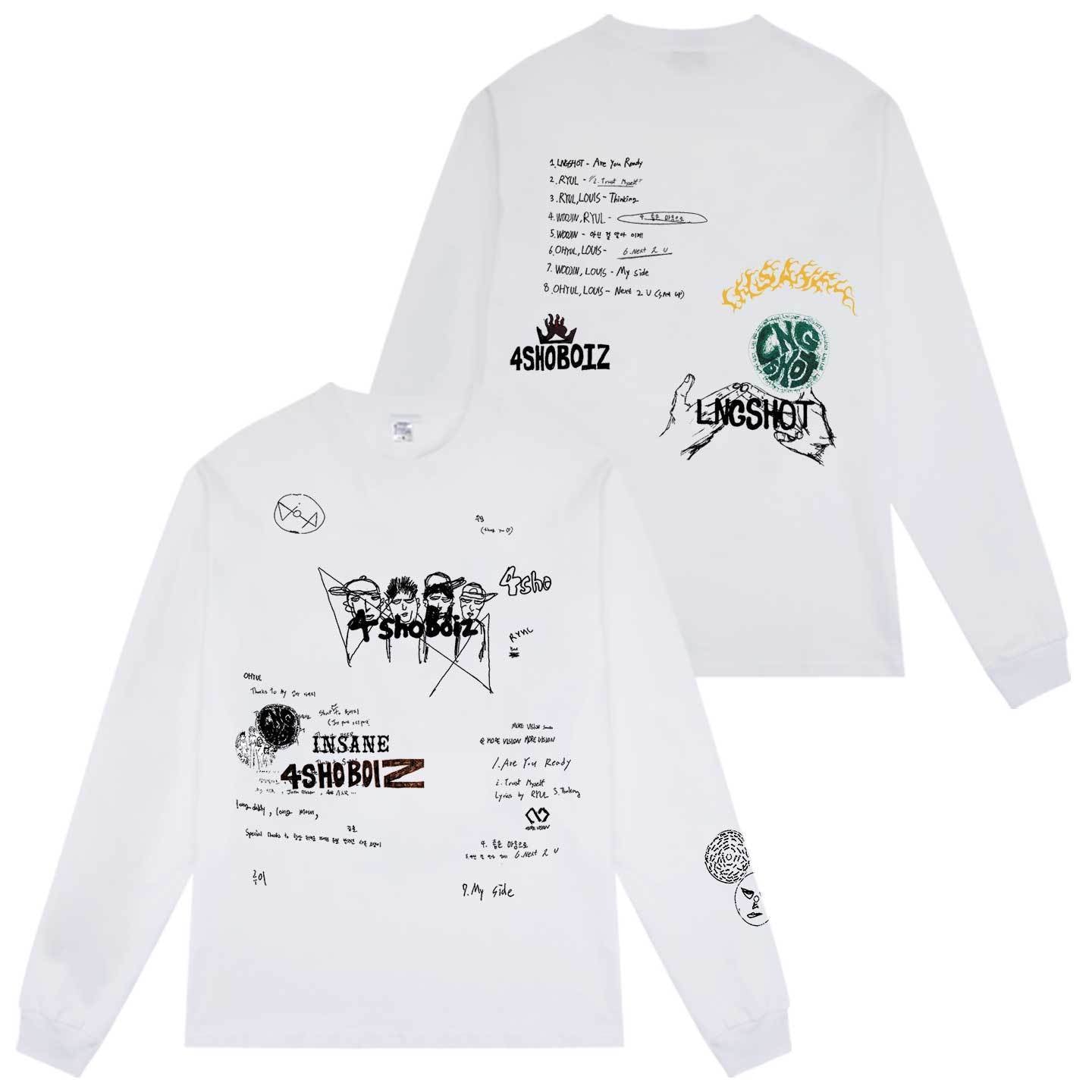 CAMISETA MANGA LONGA LNGSHOT T 100% ALGODÃO