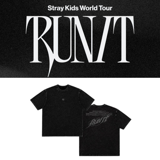 CAMISETA STRAY KIDS RUN IT  100% ALGODÃO