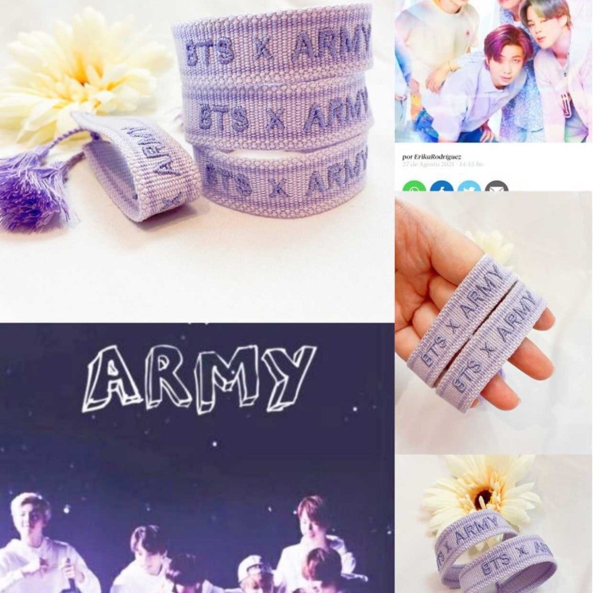 Pulseiras BTS - Várias opções! ✨