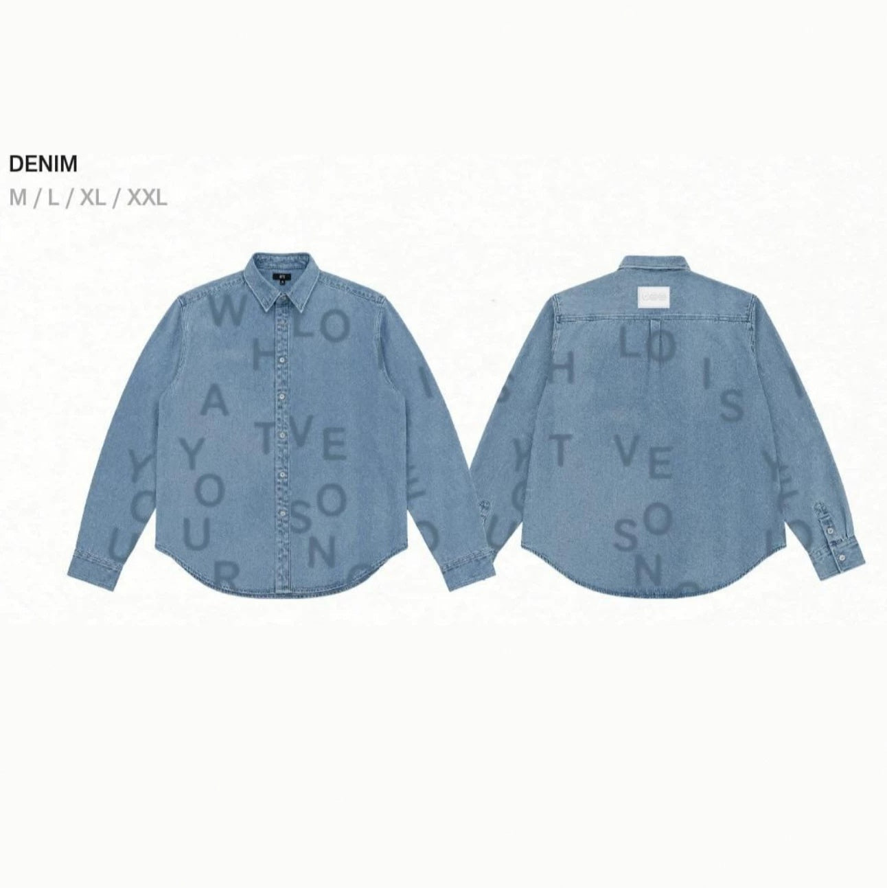 CAMISA JEANS BTS ARIRANG WORLD TOUR