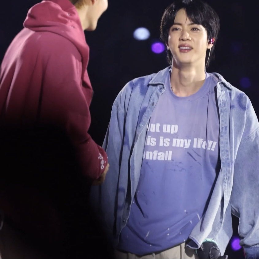 CAMISA JEANS BTS ARIRANG WORLD TOUR