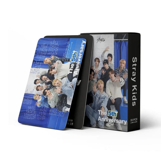 KIT CON 55 FOTOCARDS STRAY KIDS 5º Aniversario