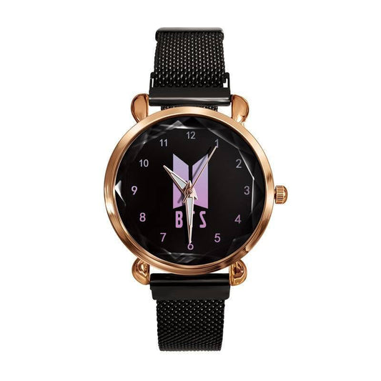 RELOJES BTS CON CORREA DE ACERO INOXIDABLE (en 2 modelos)