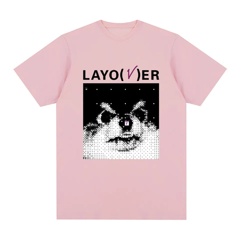 CAMISETA V LAYOVER 100% ALGODÓN (varios colores)