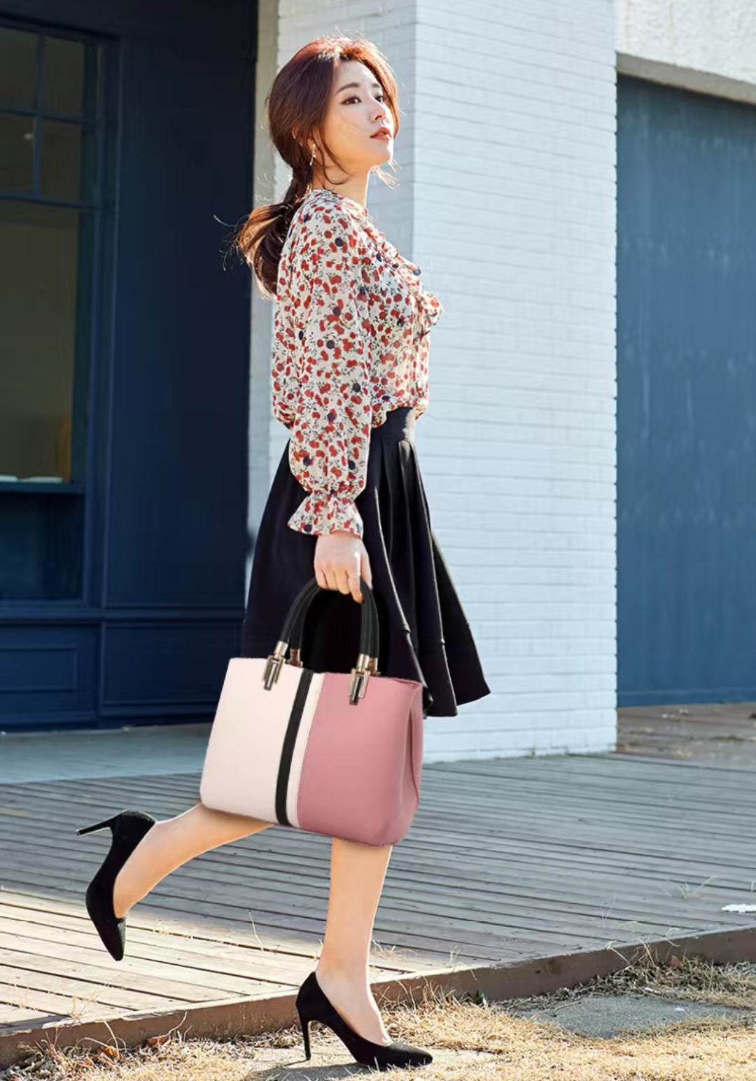 BOLSA FEMININA EM COURO PU - VÁRIAS CORES!