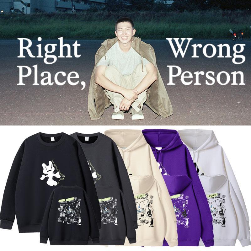 MOLETONS RM "RIGHT PLACE WRONG PERSON" várias cores!