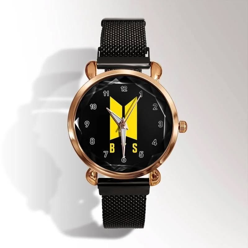 RELÓGIOS BTS C/ PULSEIRA EM AÇO INOX - VÁRIOS MODELOS!✨