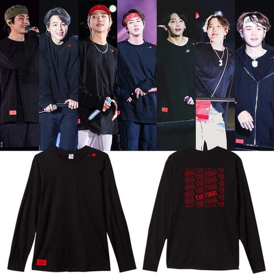 CAMISA BTS TOUR L.Y. THE FINAL 100% ALGODÃO