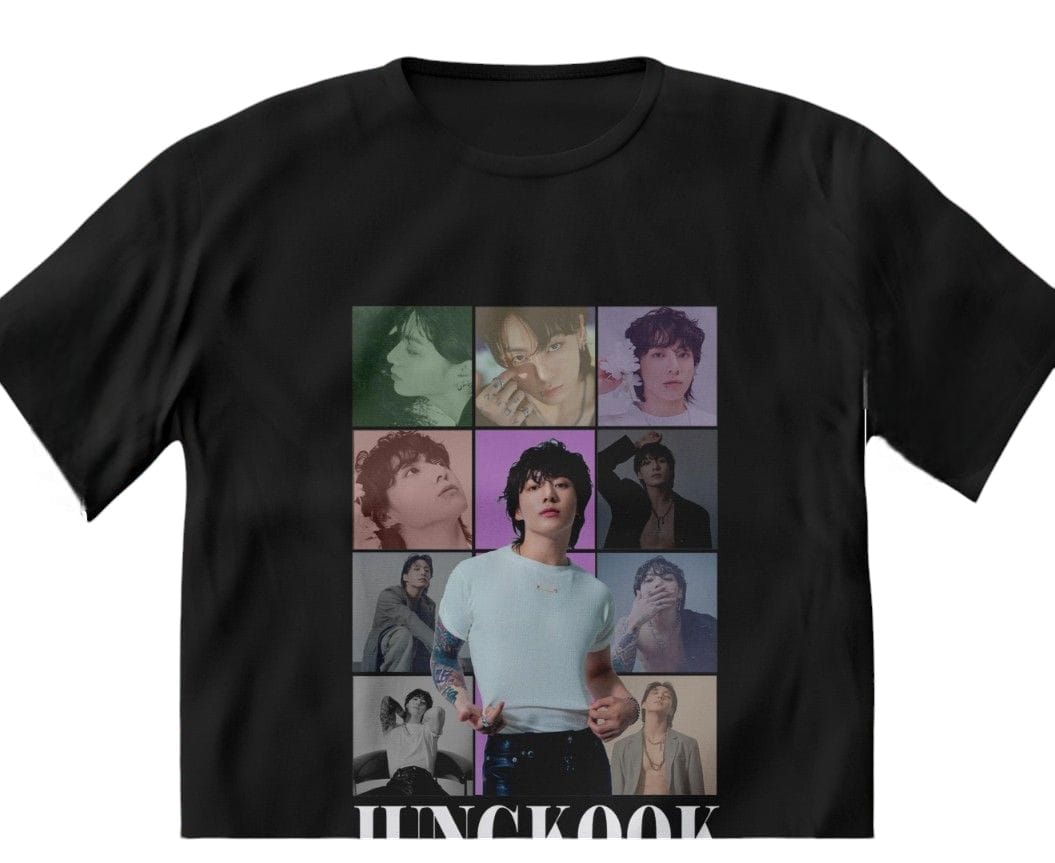 BTS 100% COTTON T-SHIRTS (All Members/Black and White) 