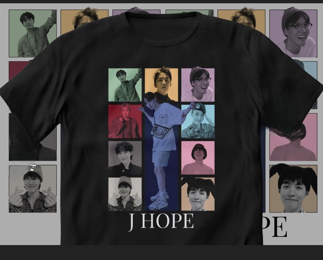 BTS 100% COTTON T-SHIRTS (All Members/Black and White) 