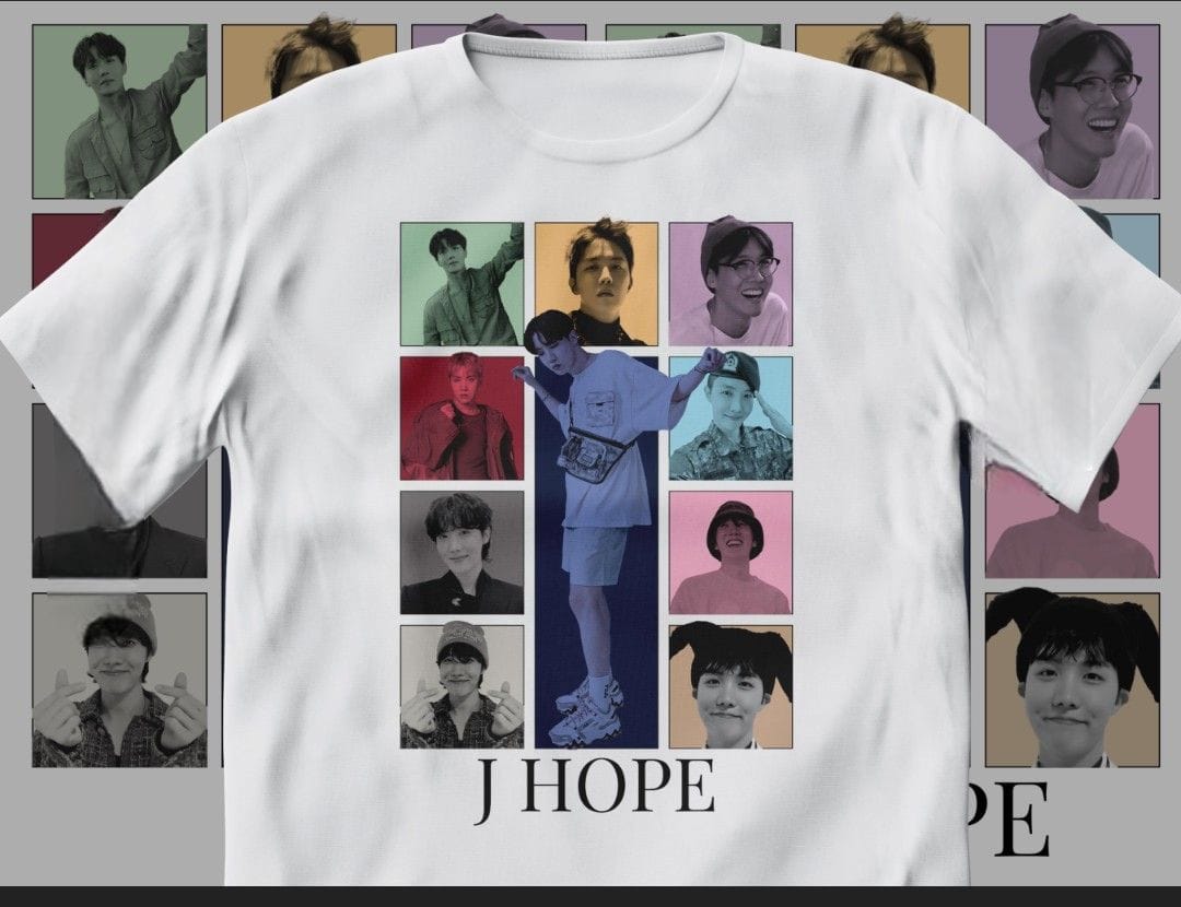 BTS 100% COTTON T-SHIRTS (All Members/Black and White) 