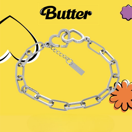 PULSERA DE ACERO INOXIDABLE BUTTER BTS