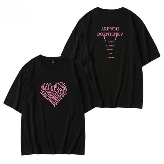 CAMISETAS E CROPPEDS BLACKPINK 100% ALGODÃO