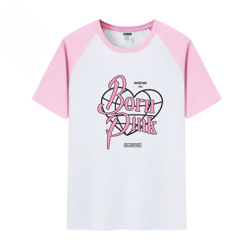 CAMISETA E CROPPED BLACKPINK BORN PINK 100% ALGODÃO