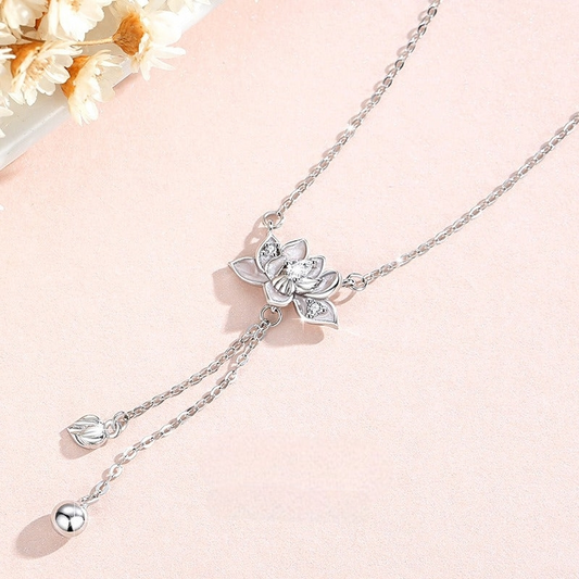 925 SILVER NECKLACE LOTUS FLOWER COLLECTION