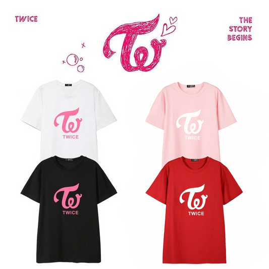 TWICE 100% COTTON T-SHIRTS (various colors)