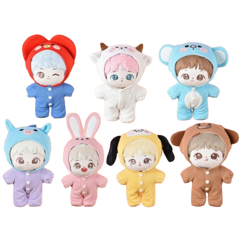 DOLL BTS + ROUPINHA BT21 (todos os integrantes)