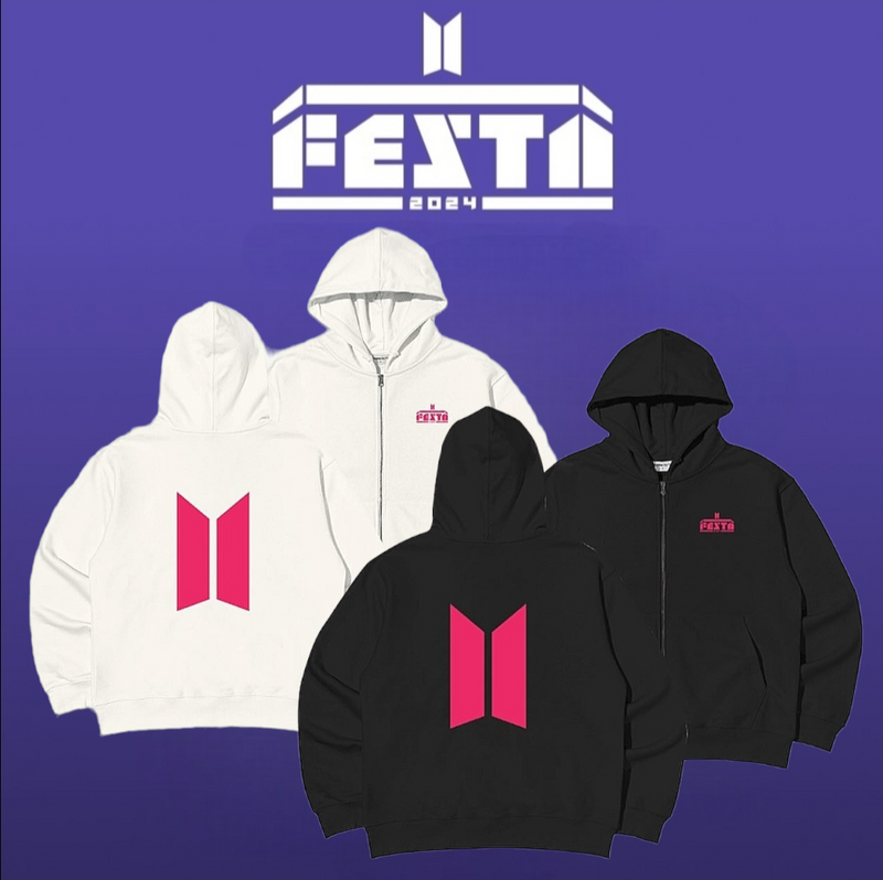 BTS FESTA 2023 10th ANNIVERSARY SWEATSHIRT (white, lilac and black)