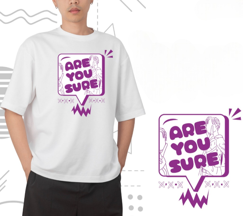 CAMISETA BTS "Are You Sure?" 100% ALGODÃO (preta e branca)