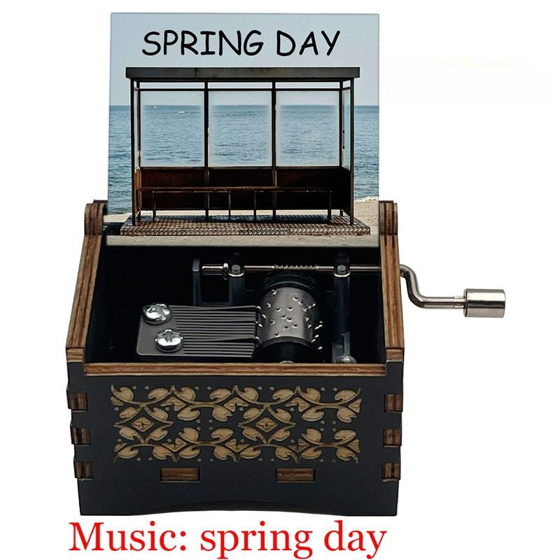 CAIXA DE MÚSICA BTS SPRING DAY CORDA VÁRIOS MODELOS!