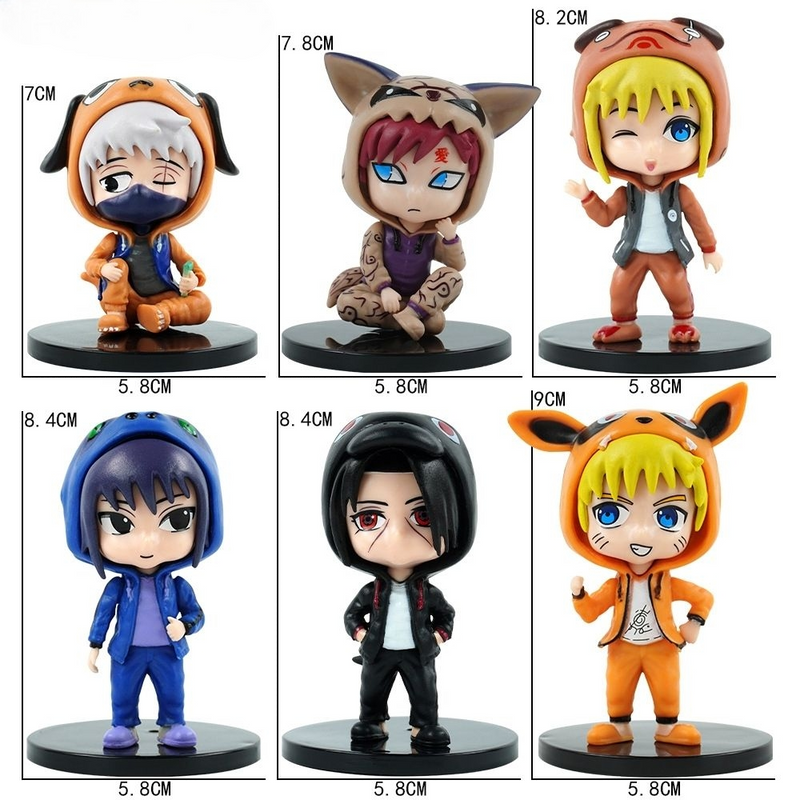 NARUTO ACTION FIGURES KIT 6 PIECES