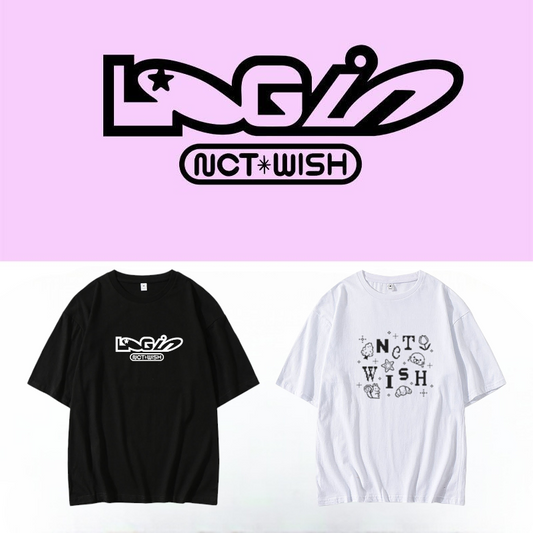 CAMISETAS NCT WISH Log In 100% ALGODÃO