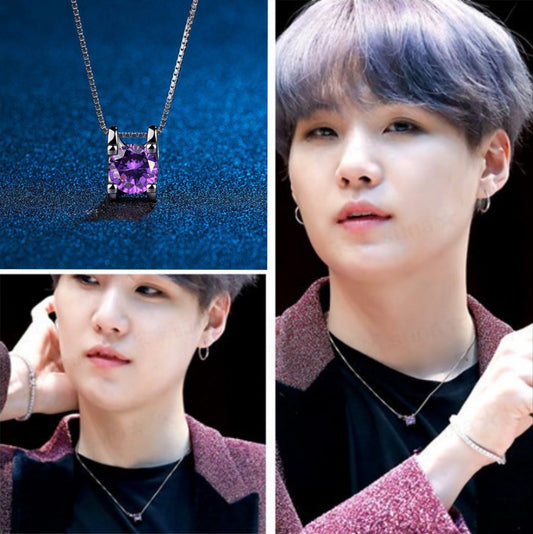 COLLAR BTS SUGA PÚRPURA