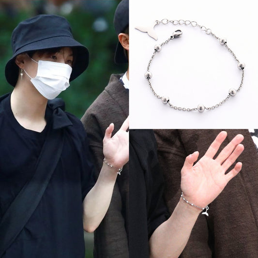 PULSERA DE ACERO INOXIDABLE SUGA BTS WHALIEN 52