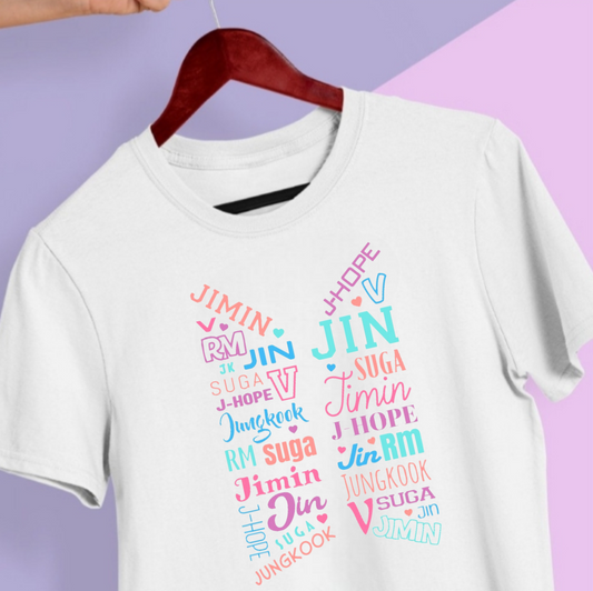CAMISETA BTS 100% ALGODÃO