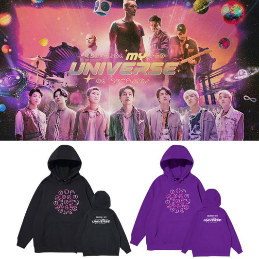 SUDADERA BTS/COLDPLAY MY UNIVERSE (en cuatro colores)