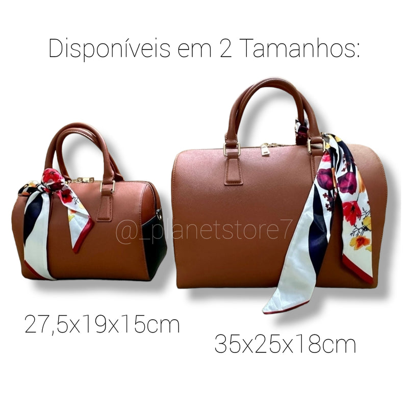 MUTE BOSTON BAG by V BTS (Em Couro, 2 Tamanhos Disponíveis)