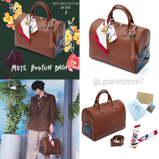 MUTE BOSTON BAG by V BTS EM COURO