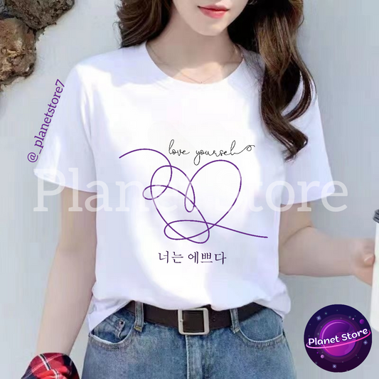 BTS LOVE YOURSELF T-SHIRT 100% COTTON 