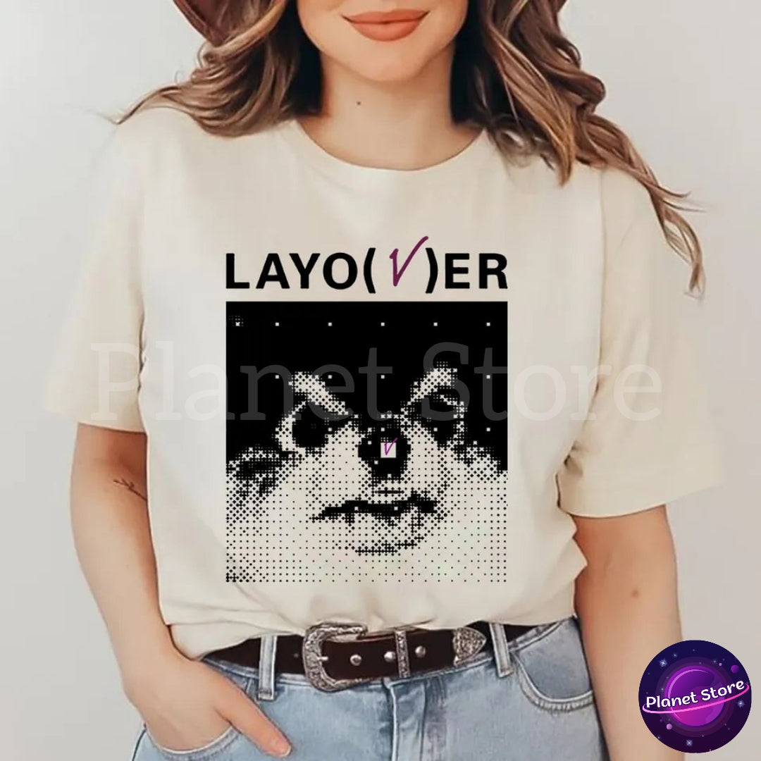 CAMISETA V LAYOVER 100% ALGODÃO (várias cores)