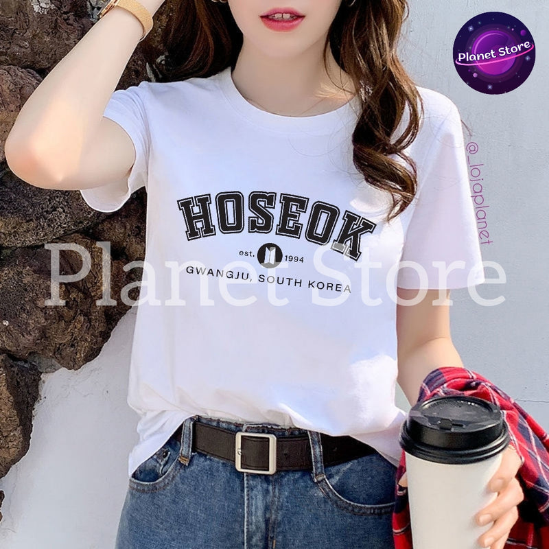 100% COTTON BTS T-SHIRTS (All Members/Black and White) 