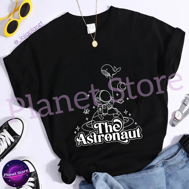 BTS JIN THE ASTRONAUT T-SHIRT 100% COTTON (black and white) 